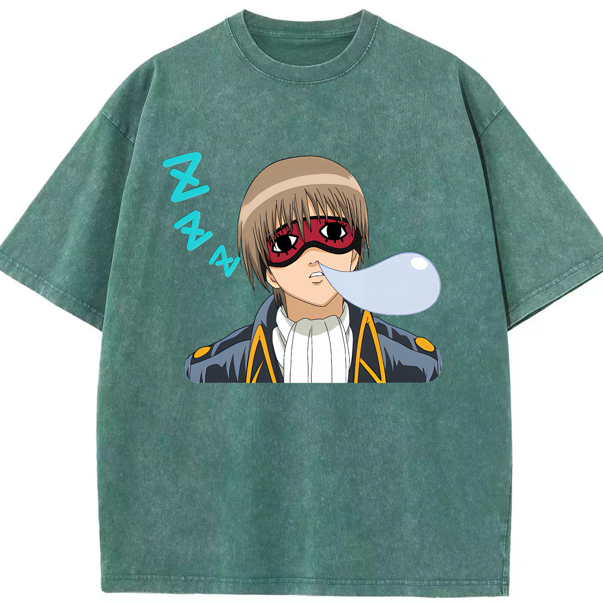 （画像用） ぎんたま 坂田銀時（さかたぎんとき） 神楽 志村新八（しむら しんぱち） GINTAMA Sakata Gintoki Kagura Shimura Shinpachi 綿100% ヴィンテージ風 半袖Tシャツ（フロントプリント）